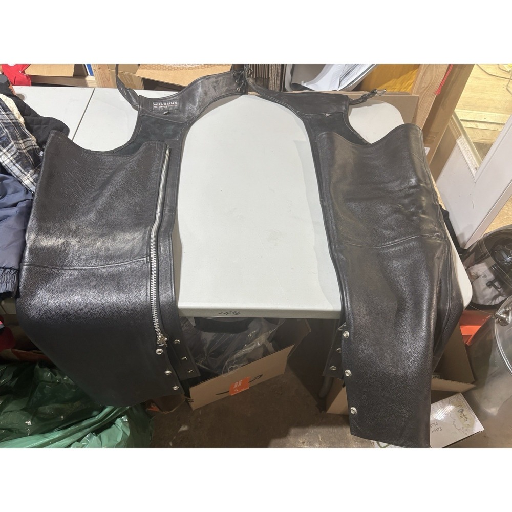 Wilson's Leather‎ Men's Motorcycle Riding Chaps Black Size M